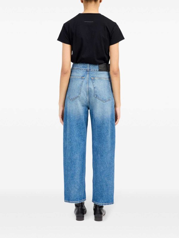 The Best Shops MM6 MAISON MARGIELA: Jean Bootcut - Bleu