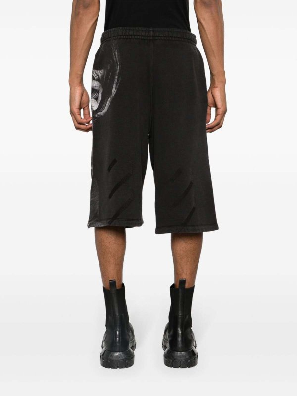 OFF-WHITE: Trousers Shorts online - S Matthew Cotton Track Shorts