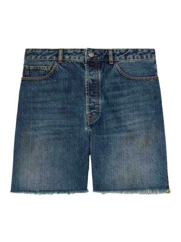 Palm Angels: Hosen Shorts - Shorts - Blau