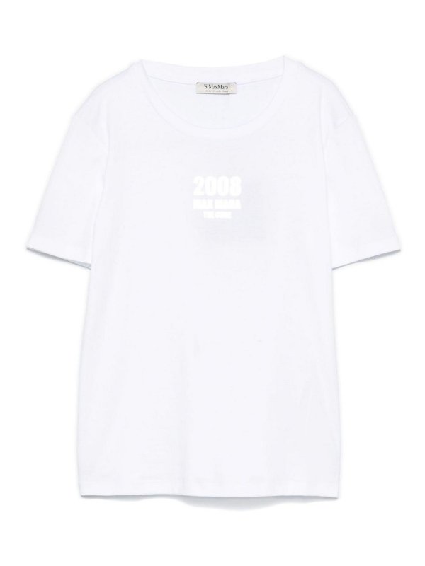 S MAX MARA: T-shirts - T-Shirt - Weiß