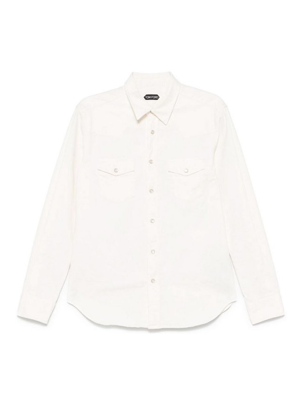 TOM FORD: Hemden - Hemd - Weiß