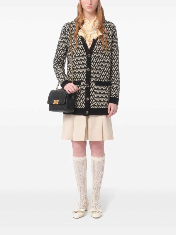 カーディガン - グレー shop online: VALENTINO GARAVANI