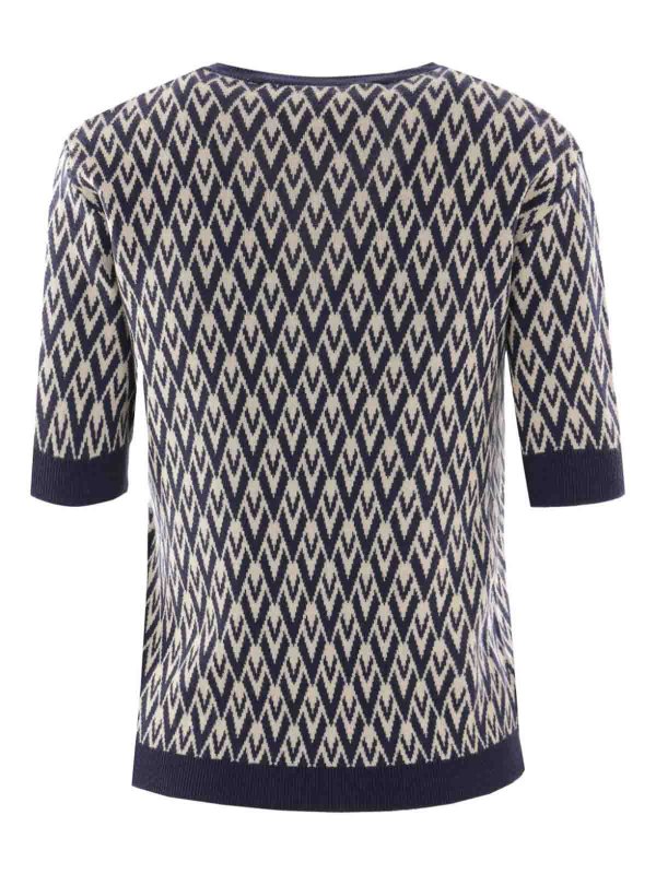 The Best Shops VALENTINO GARAVANI: t-shirts - Toute La V-Jacquard T-Shirt