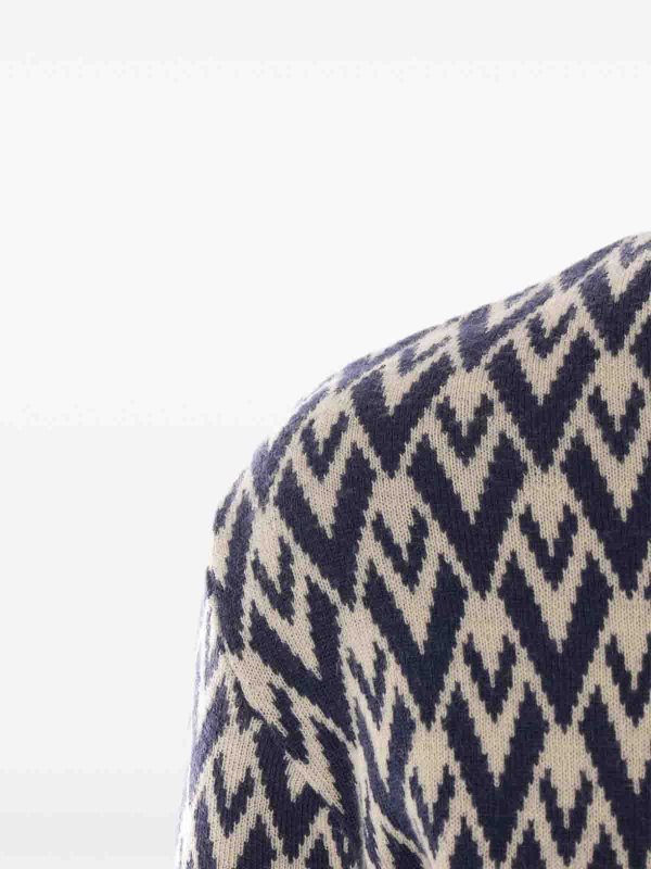 Toute La V-Jacquard T-Shirt shop online: VALENTINO GARAVANI