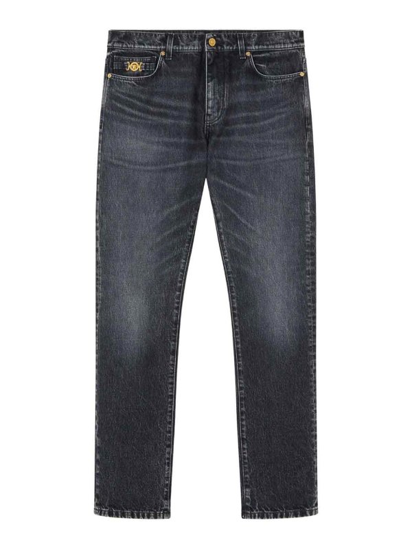 VERSACE: Jeans boot-cut - Jeans Boot-Cut - Azul