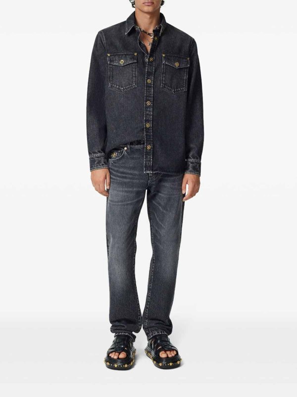 VERSACE: Jeans boot-cut online - Jeans Boot-Cut - Azul