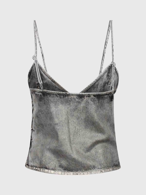 DIESEL: Tops y camisetas sin mangas online - Top - Gris