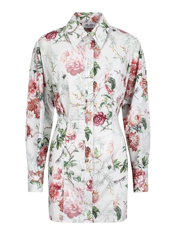 The Attico: short dresses - Floral Dress Shirt