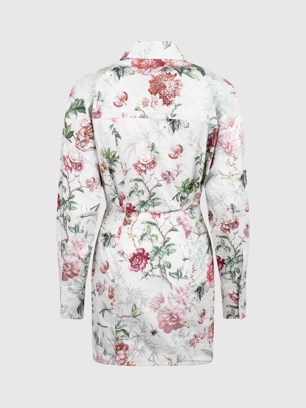 The Attico: short dresses online - Floral Dress Shirt