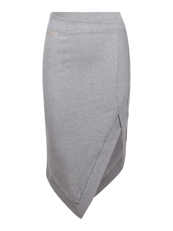 The Attico: Knee length skirts & Midi - Mlange Effect Midi Skirt
