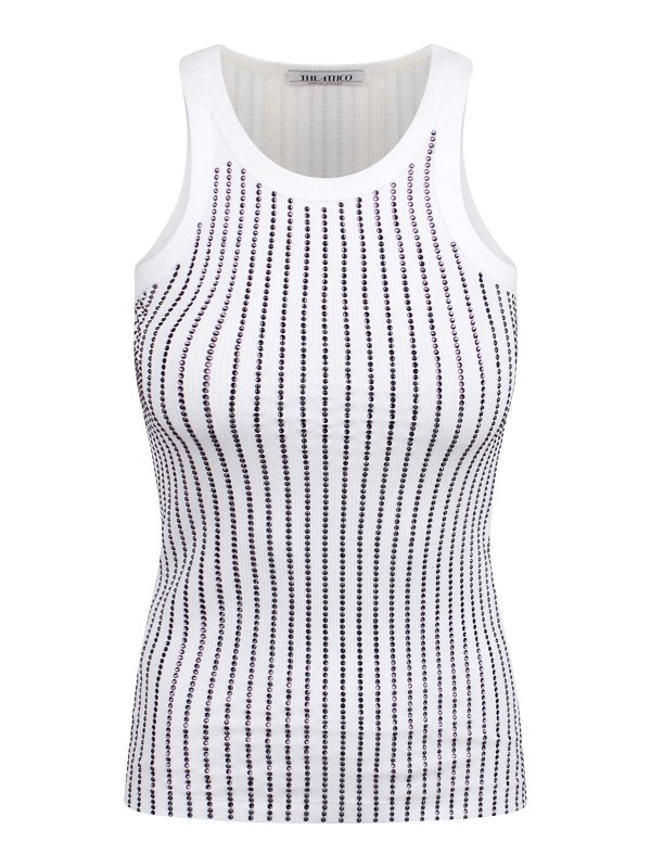 The Attico: Tops & Tank tops - Crystal Tank Top