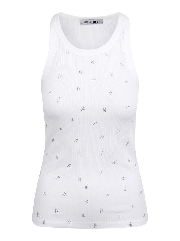 The Attico: Tops y camisetas sin mangas - Top - Blanco