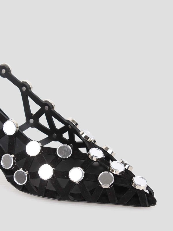 The Best Shops The Attico: sandali - Sandali Slingback Con Griglia