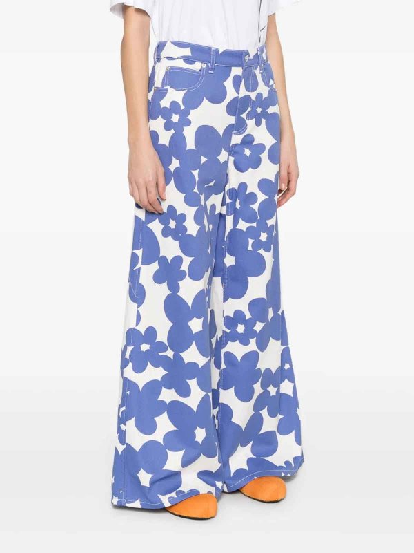 Flower trousers shop online: Marni