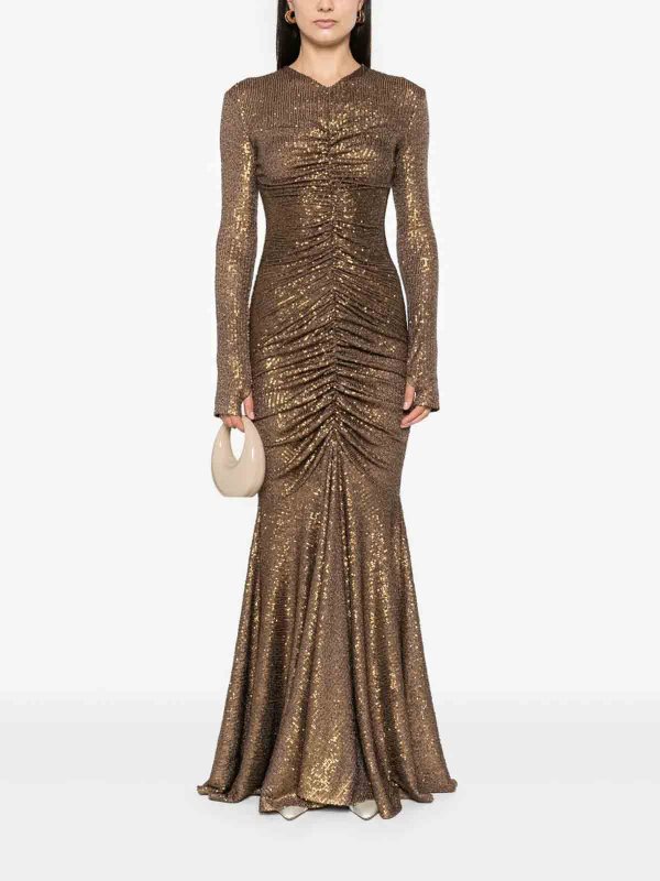 The Best Shops Norma Kamali: Robes de soirée - Robe De Soirée - Bronze