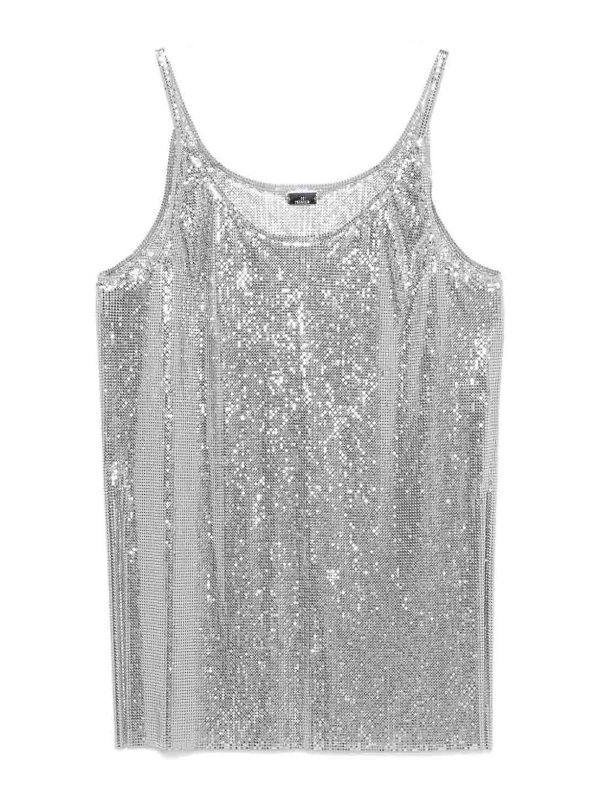 RABANNE: Tops und Tank Tops - Top - Silber