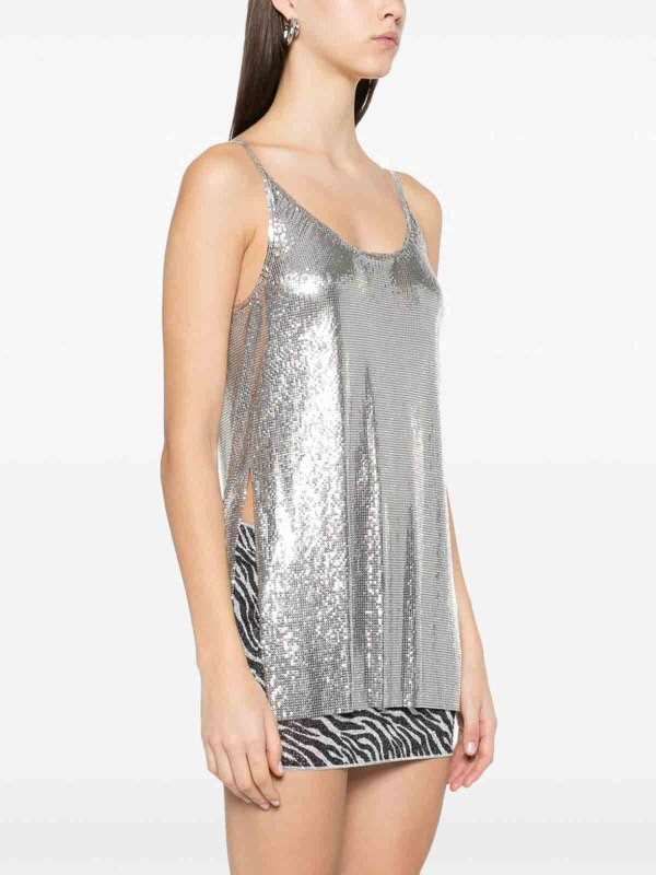 The Best Shops RABANNE: Tops und Tank Tops - Top - Silber