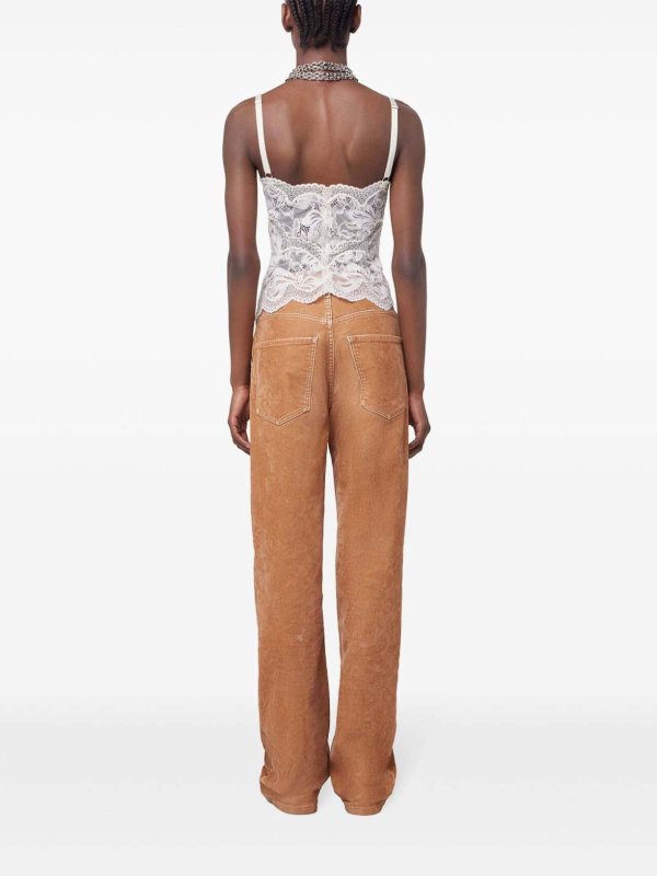 Laced top shop online: RABANNE