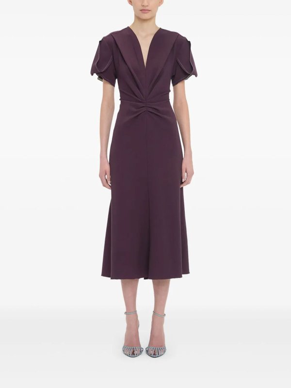 VICTORIA BECKHAM buy online 膝丈ドレス - 黒