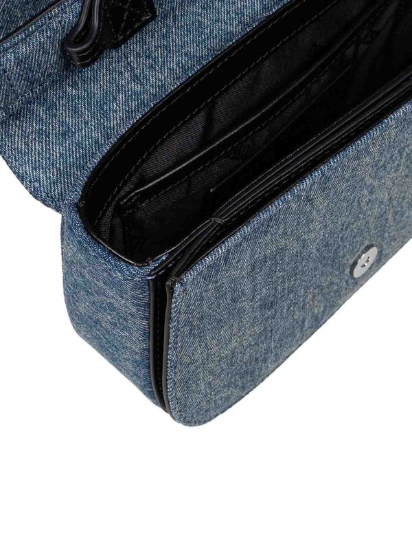 Blue denim 1Dr bag shop online: DIESEL