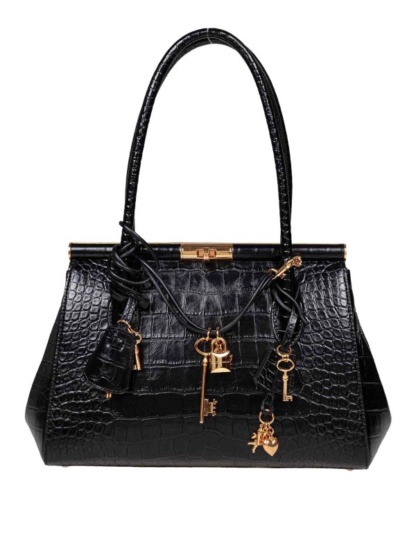 DOLCE & GABBANA: クロスボディバッグ - クロスボディバッグ - 黒