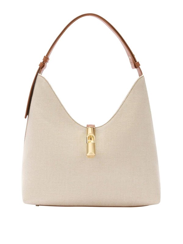 FURLA: cross body bags - Drop bag m hobo in canvas