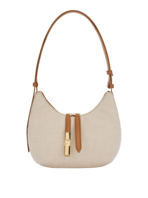 FURLA: クロスボディバッグ - クロスボディバッグ - ベージュ