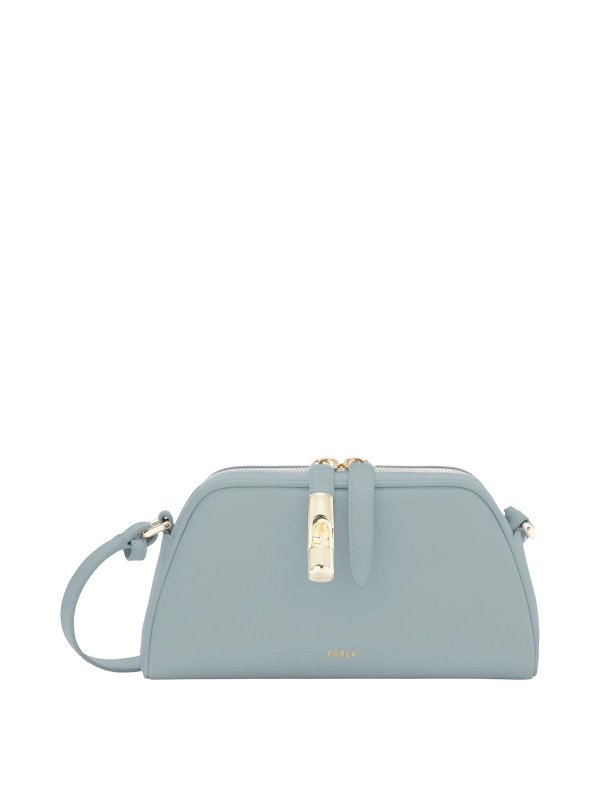 FURLA: cross body bags - Drop mini bag in cloud color leather