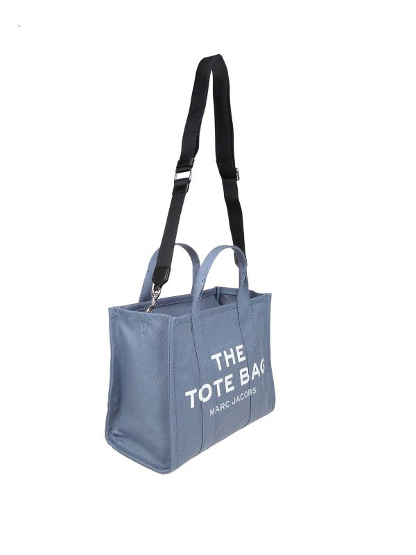 MARC JACOBS: borse a tracolla online - Borsa A Mano In Canvas Colore Blu