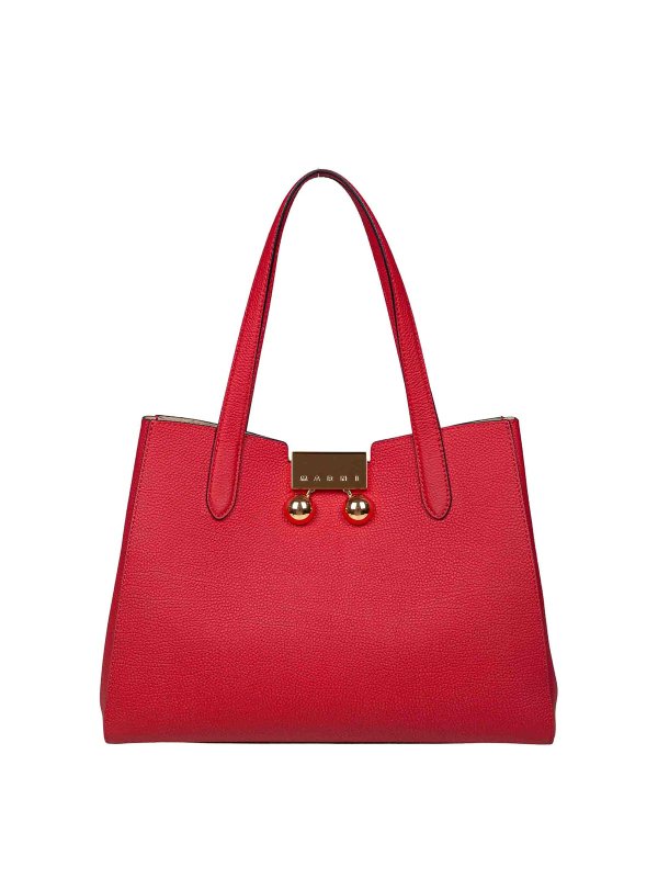 Marni: Sacs bandoulière - Sac Bandoulière - Rouge