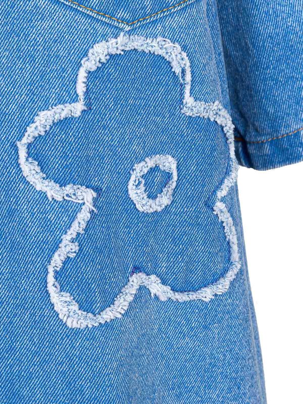 Marni: shirts online - Cotton denim shirt blue jeans color