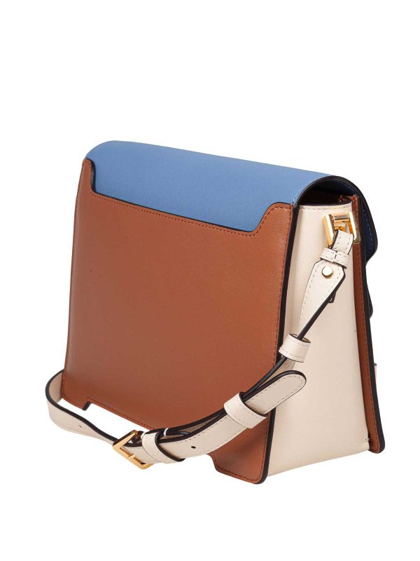 The Best Shops Marni: cross body bags - Trunkaroo shoulder bag in blue leather
