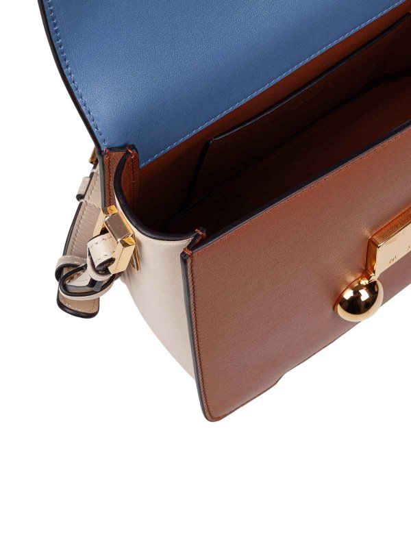 Trunkaroo shoulder bag in blue leather shop online: Marni