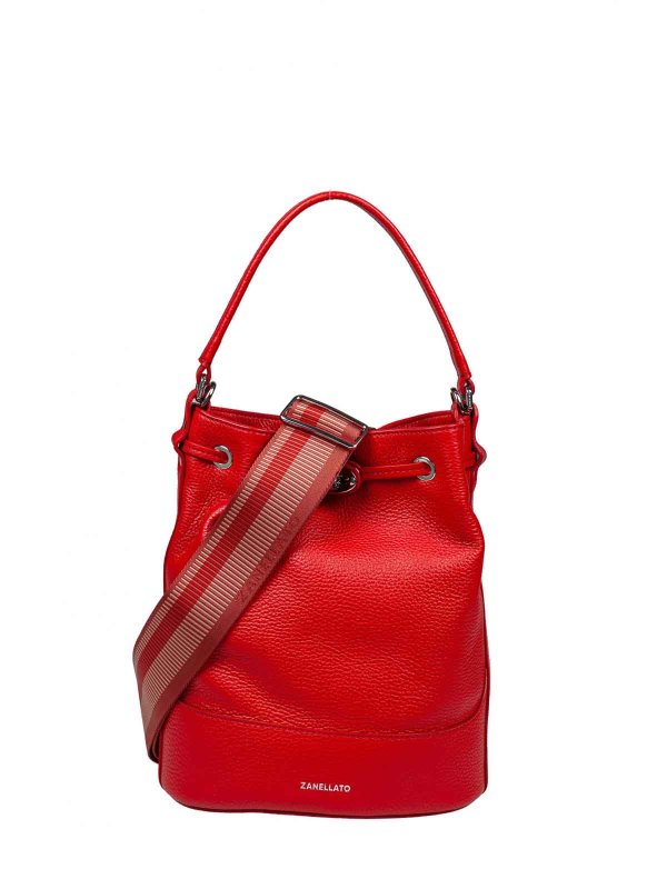 The Best Shops ZANELLATO: cross body bags - Monda Daily bucket bag day s in red leather