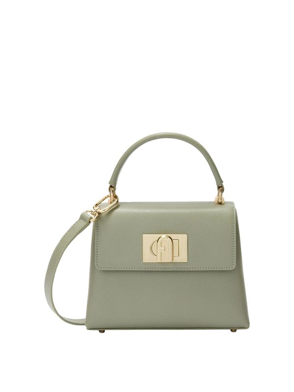 FURLA: Tops & Tank tops - 1927 Mini Top Handle in leather agave color