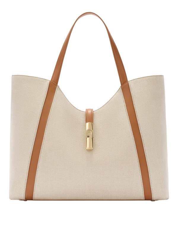 FURLA: totes bags - Shopping drop xl hobo in canvas