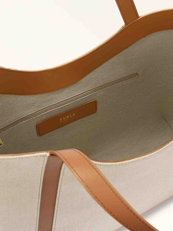 The Best Shops FURLA: totes bags - Shopping drop xl hobo in canvas