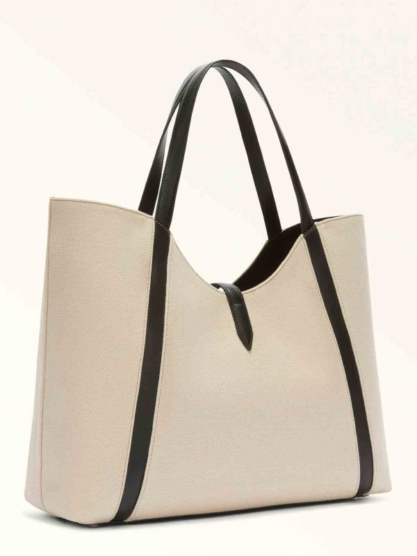 FURLA: totes bags online - Shopping drop xl hobo in canvas