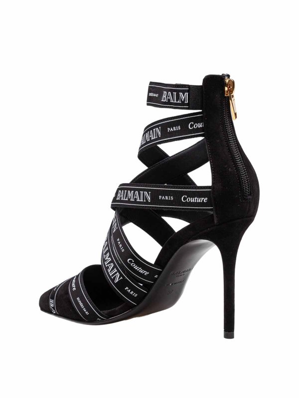 Pump Couture Suede Sandal shop online: Balmain