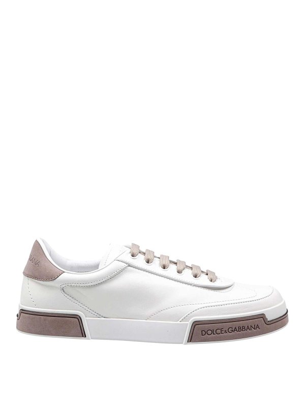 DOLCE & GABBANA: trainers - Sneakers Portofino Yacht in white and Tortora