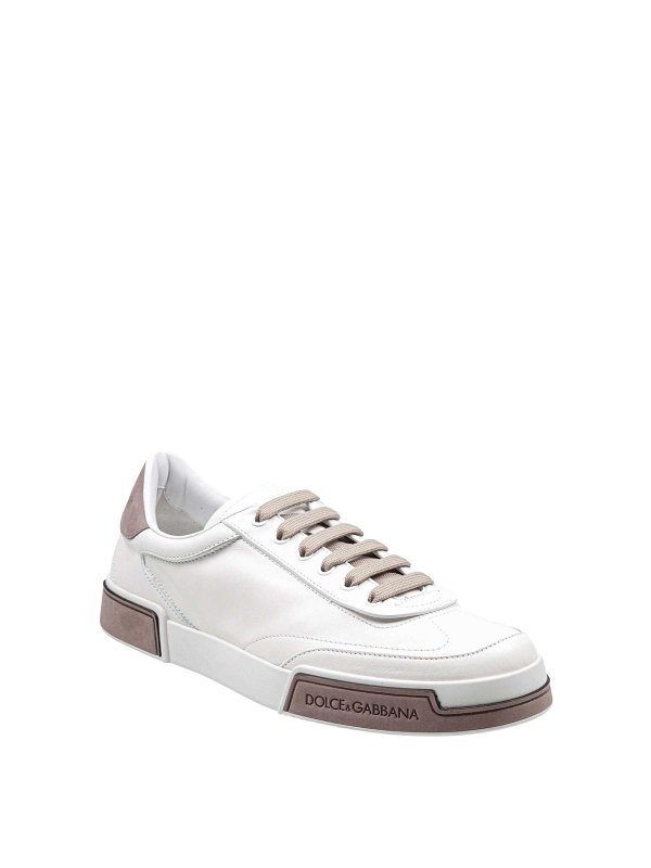 DOLCE & GABBANA: trainers online - Sneakers Portofino Yacht in white and Tortora
