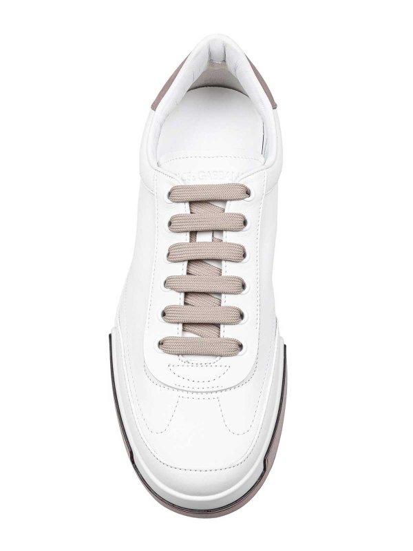 The Best Shops DOLCE & GABBANA: trainers - Sneakers Portofino Yacht in white and Tortora