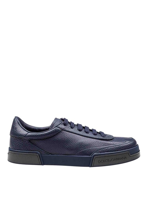 DOLCE & GABBANA: trainers - Sneakers Portofino Yacht in blue calfskin