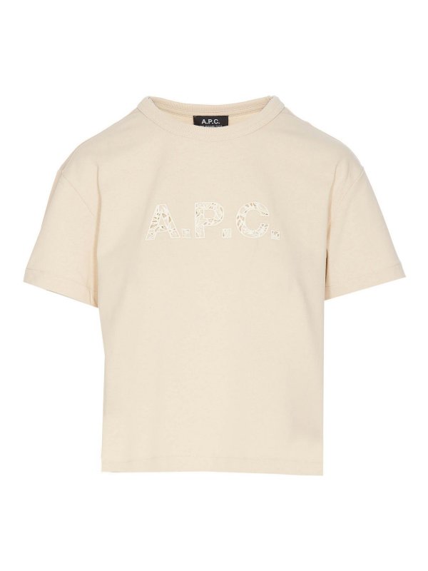 A.P.C.: T-shirts - T-Shirt - Beige