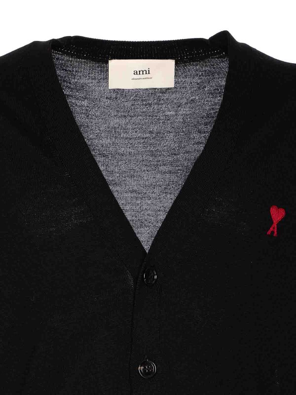 カーディガン - 黒 shop online: AMI PARIS