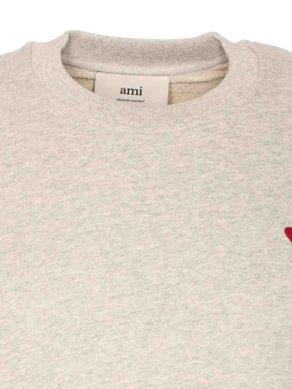 スウェットシャツ/セーター - グレー shop online: AMI PARIS