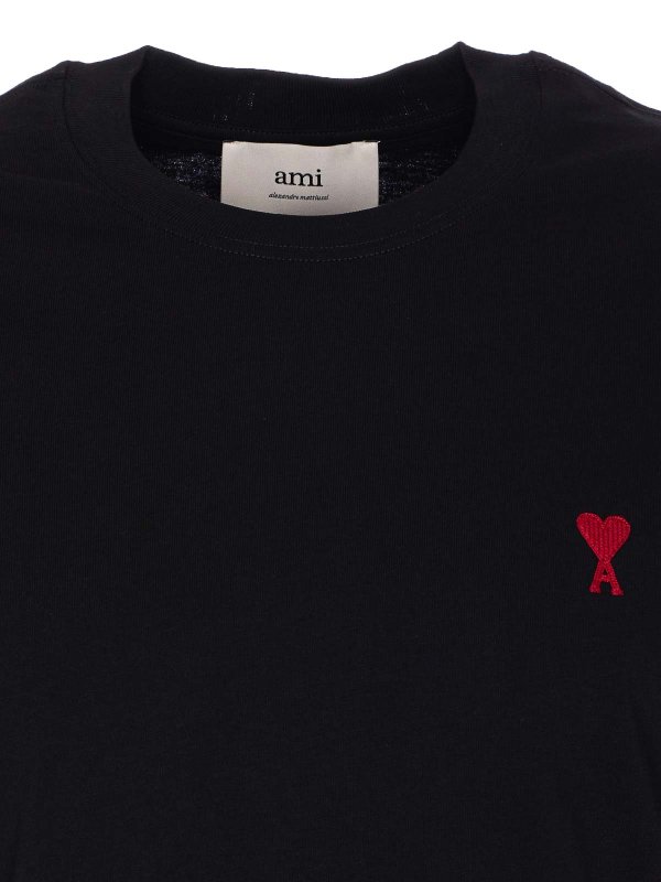 T-Shirt - Noir shop online: AMI PARIS