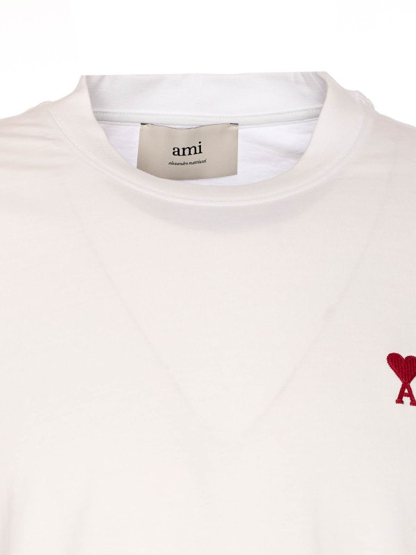 T-Shirt - Weiß shop online: AMI PARIS