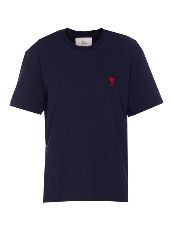 AMI PARIS: t-shirts - Ami De Coeur Classic T-Shirt