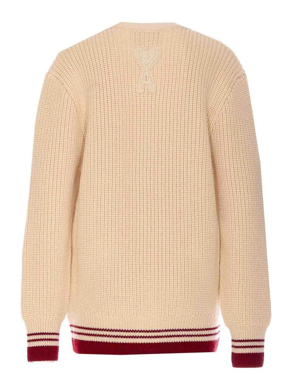 カーディガン - 白 shop online: AMI PARIS